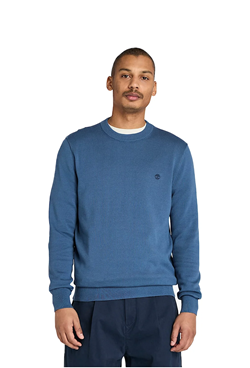 MAGLIONE IN COTONE WILLIAMS RIVER BLUE